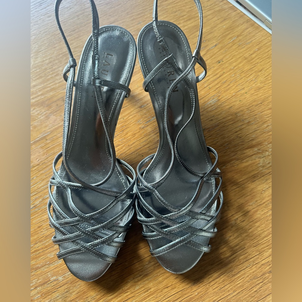 Ralph Lauren Strappy Slingback Heels